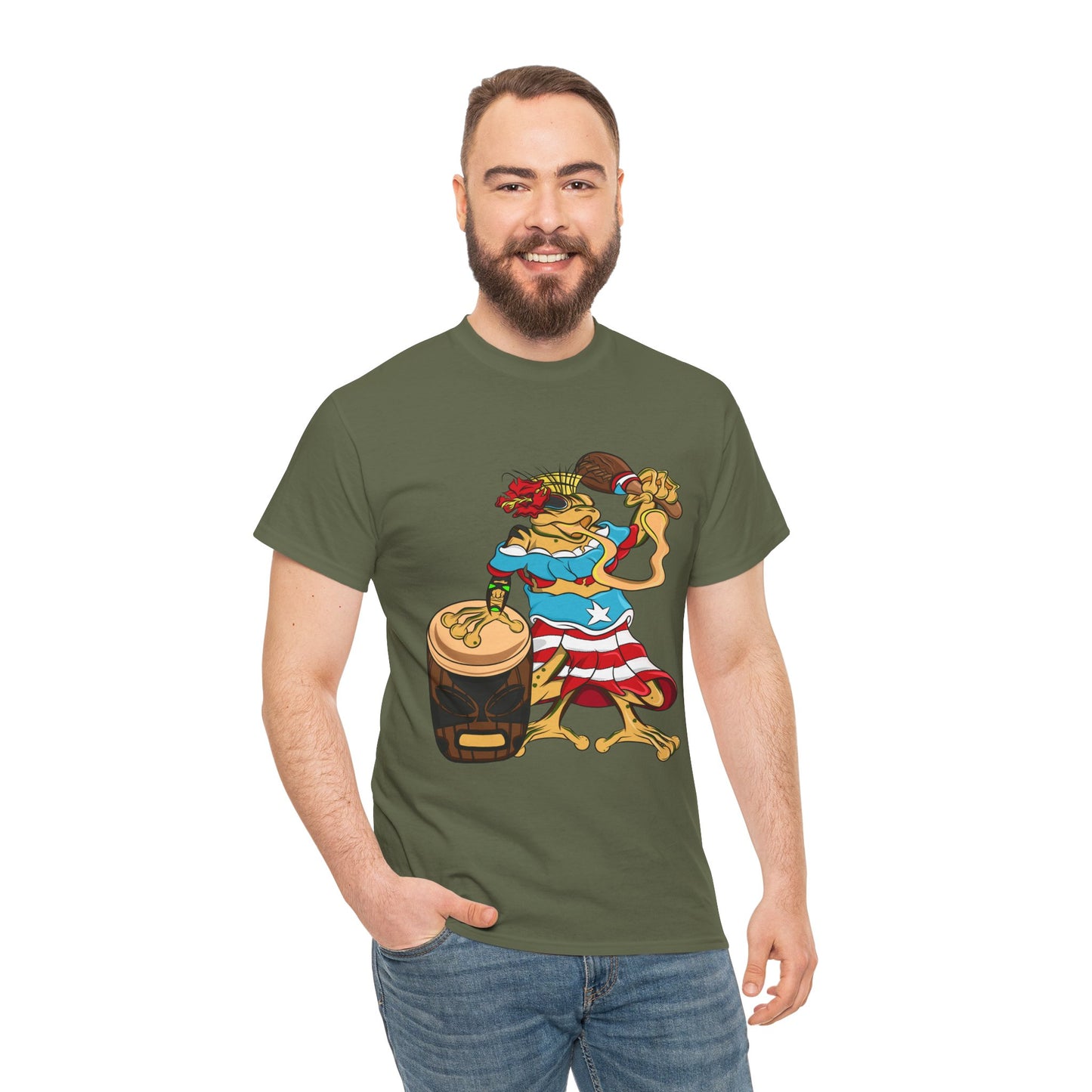 Unisex Heavy Cotton Tee - Puerto Rican Isabela Coqui