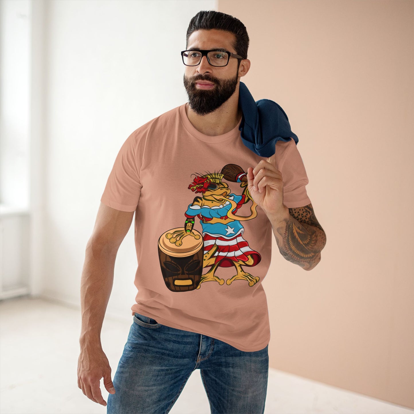 Mens Staple Tee Shirt - Puerto Rican Isabela Coqui