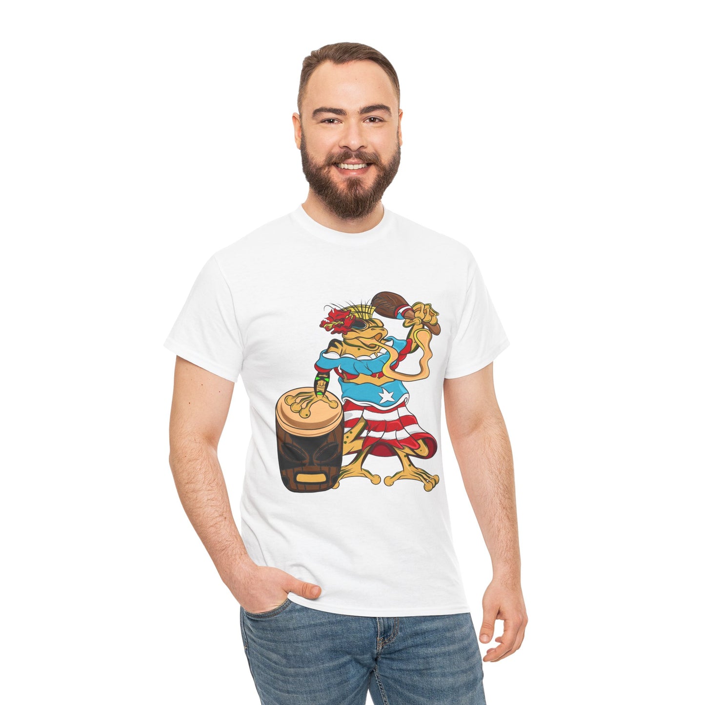 Unisex Heavy Cotton Tee - Puerto Rican Isabela Coqui