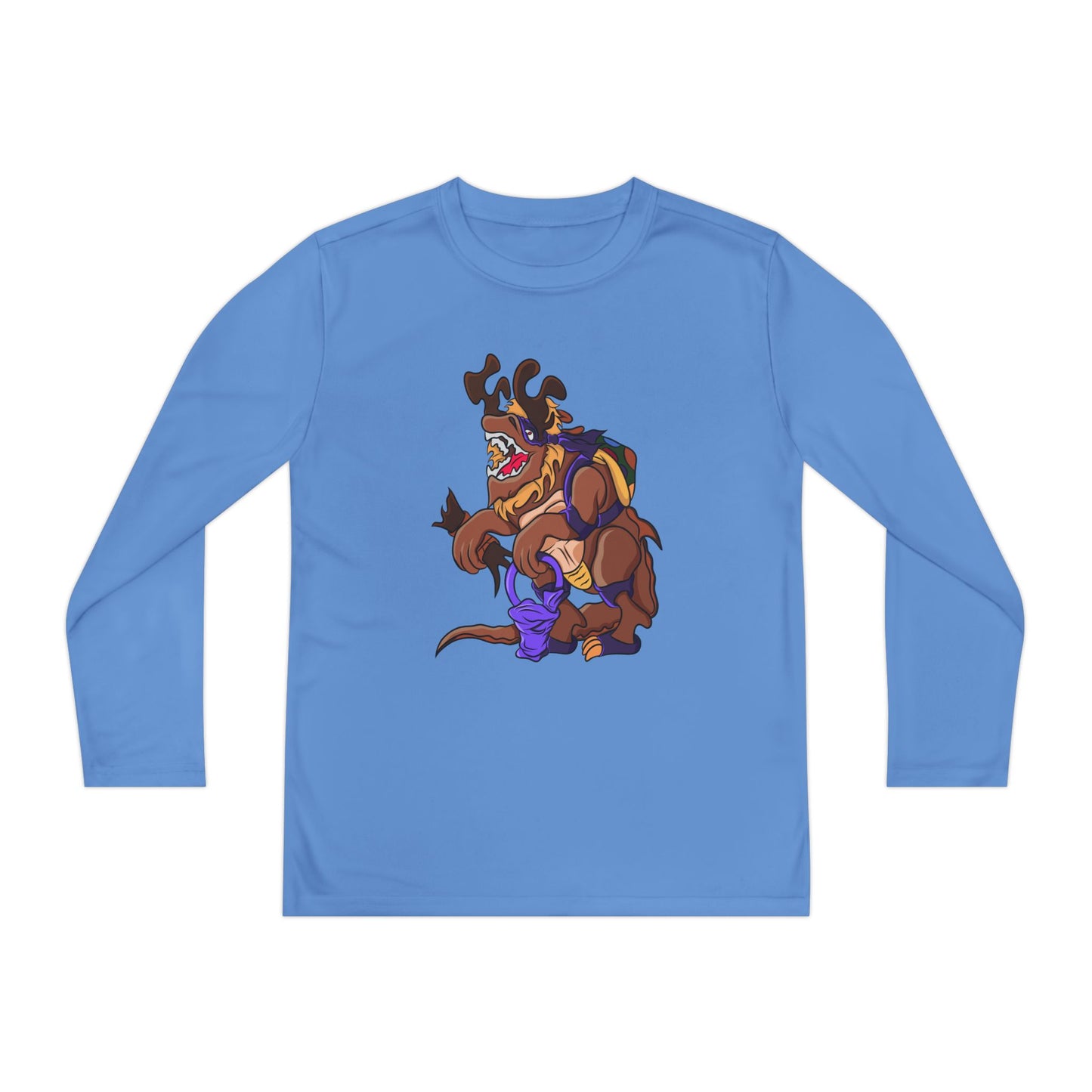 Youth Long Sleeve Tee - Trick or Tarrasque Halloween Design