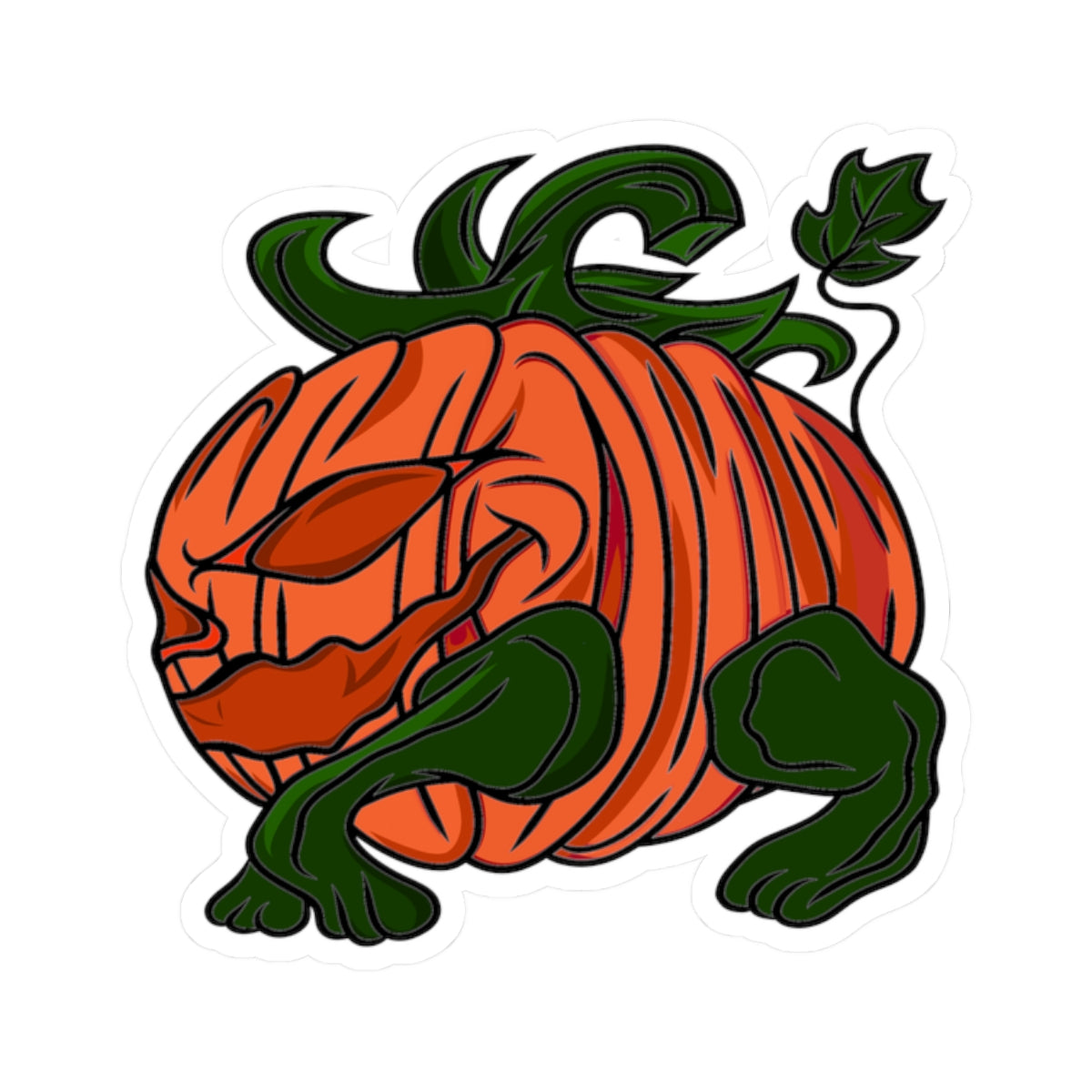 Halloween Pumpkin Hog Kiss-Cut Stickers