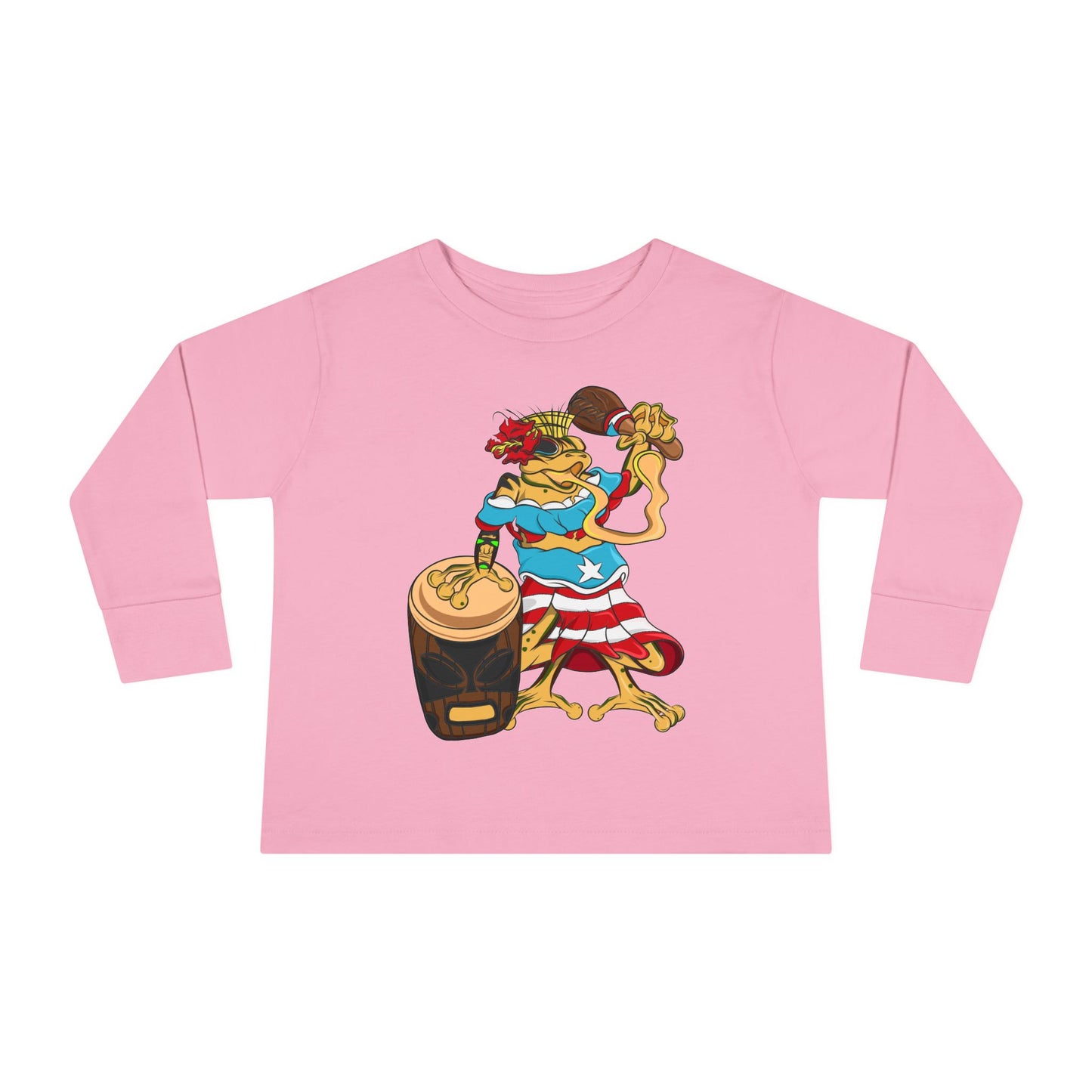 Toddler Long Sleeve Tee - Puerto Rican Isabella Coqui
