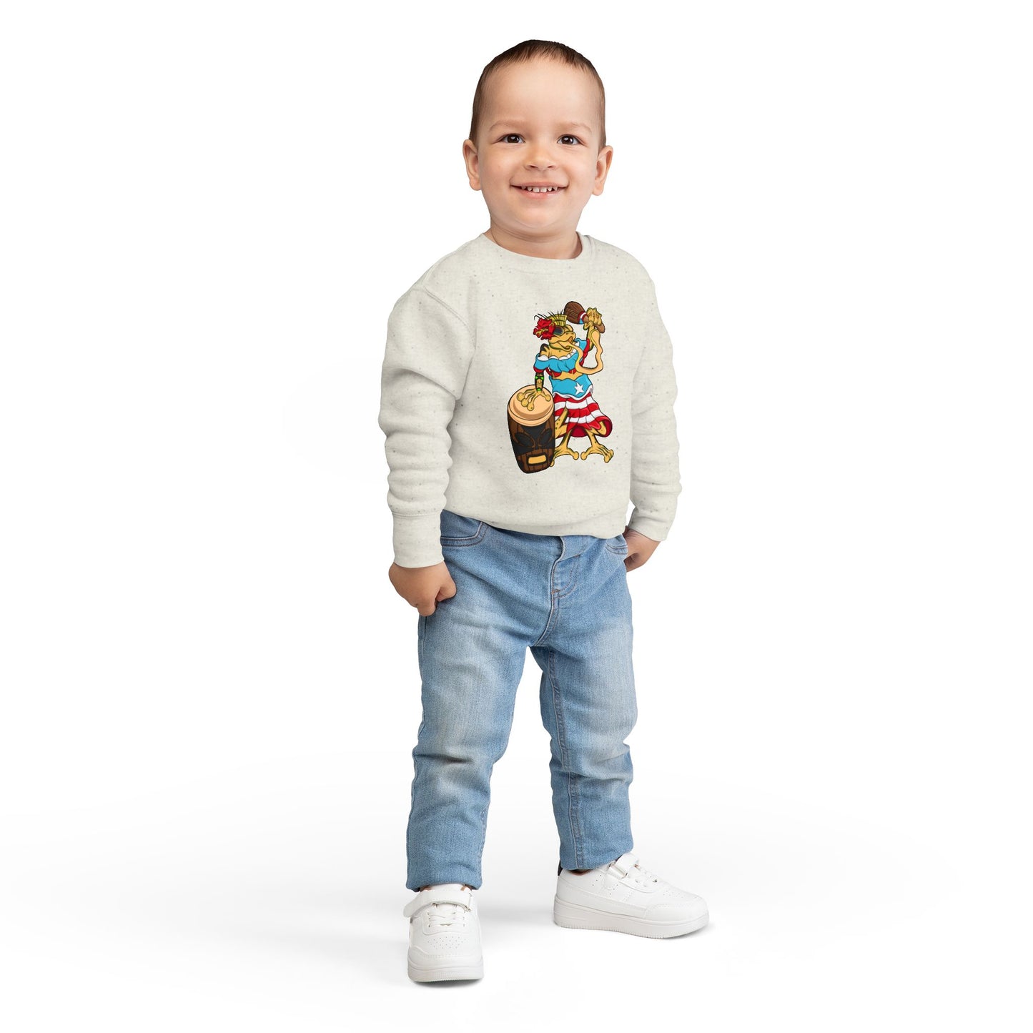 Toddler Sweatshirt - Puerto Rican Isabela Coqui Design