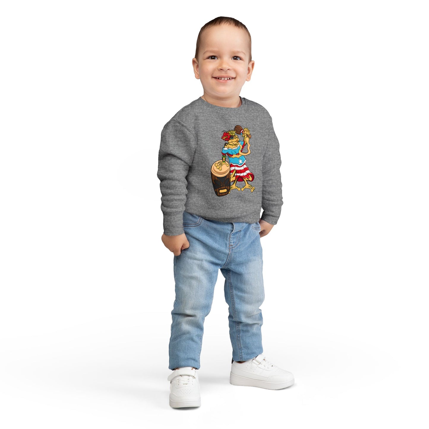 Toddler Sweatshirt - Puerto Rican Isabela Coqui Design