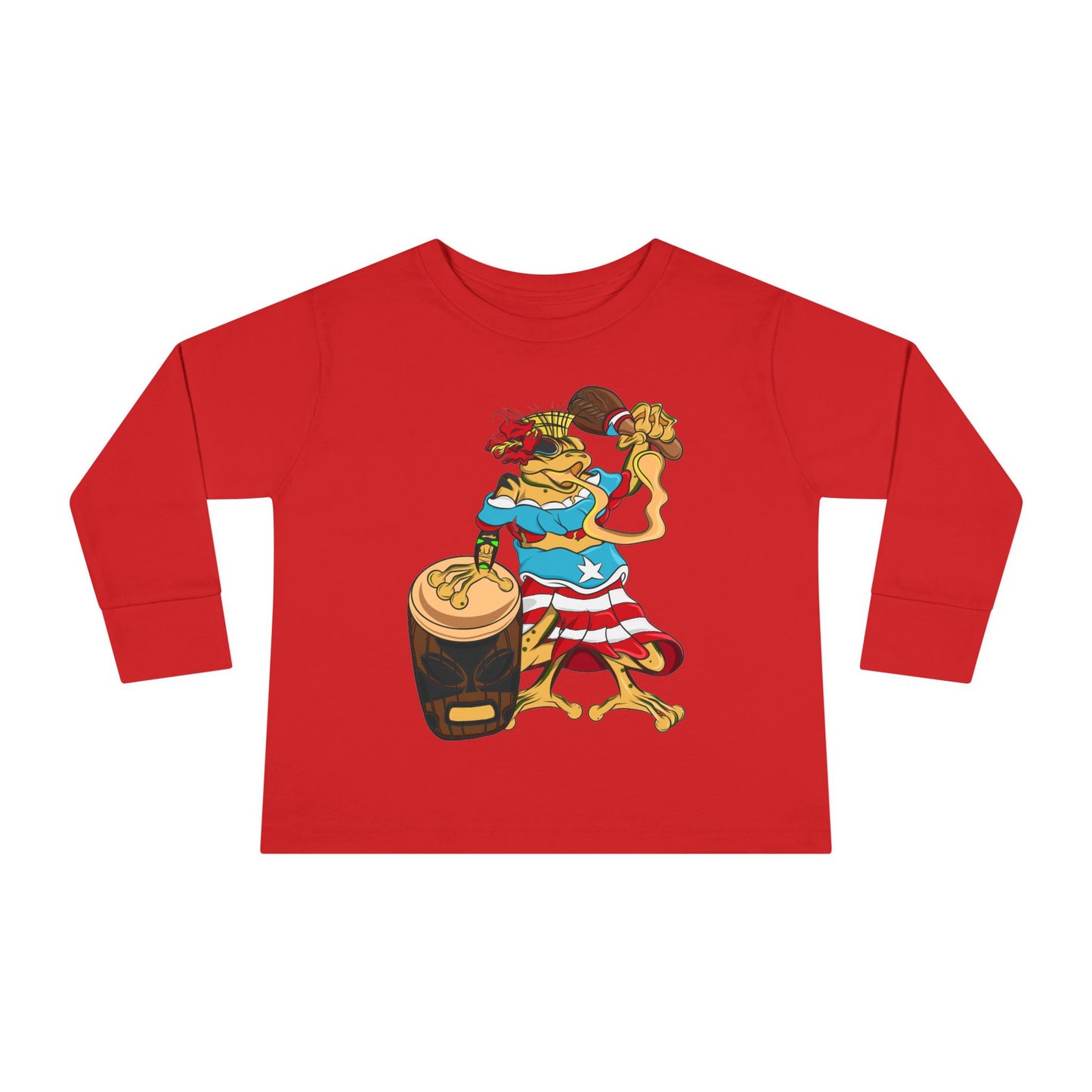 Toddler Long Sleeve Tee - Puerto Rican Isabella Coqui