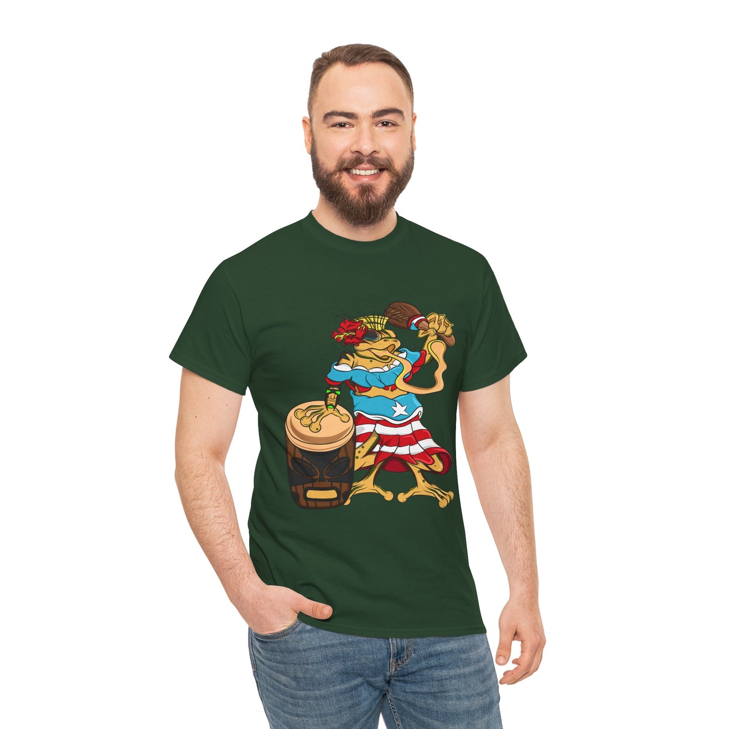 Unisex Heavy Cotton Tee - Puerto Rican Isabela Coqui