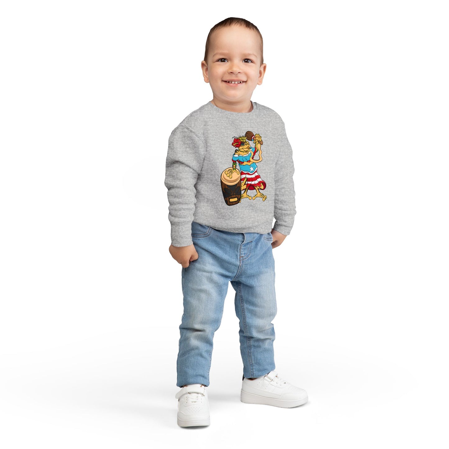 Toddler Sweatshirt - Puerto Rican Isabela Coqui Design