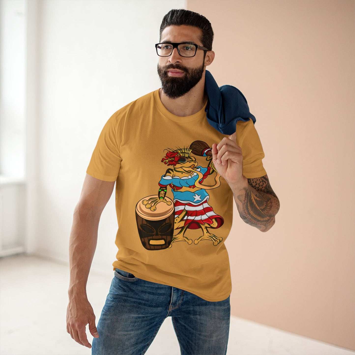 Mens Staple Tee Shirt - Puerto Rican Isabela Coqui