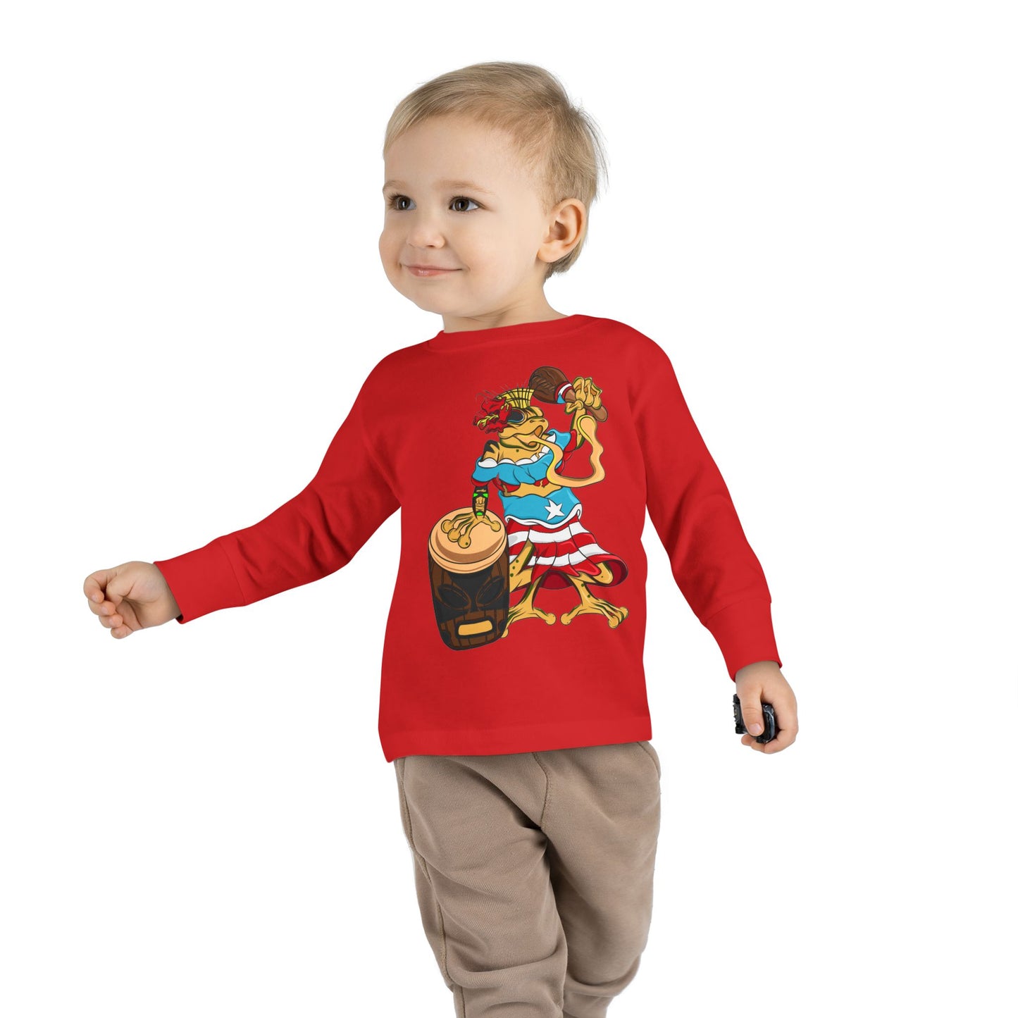 Toddler Long Sleeve Tee - Puerto Rican Isabella Coqui