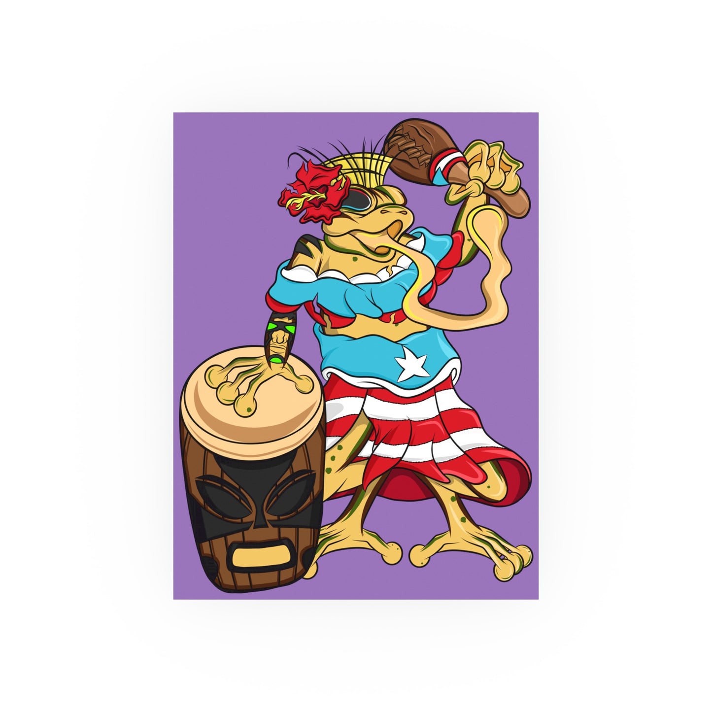 Satin or Matte Poster - Puerto Rican Isabela Coqui