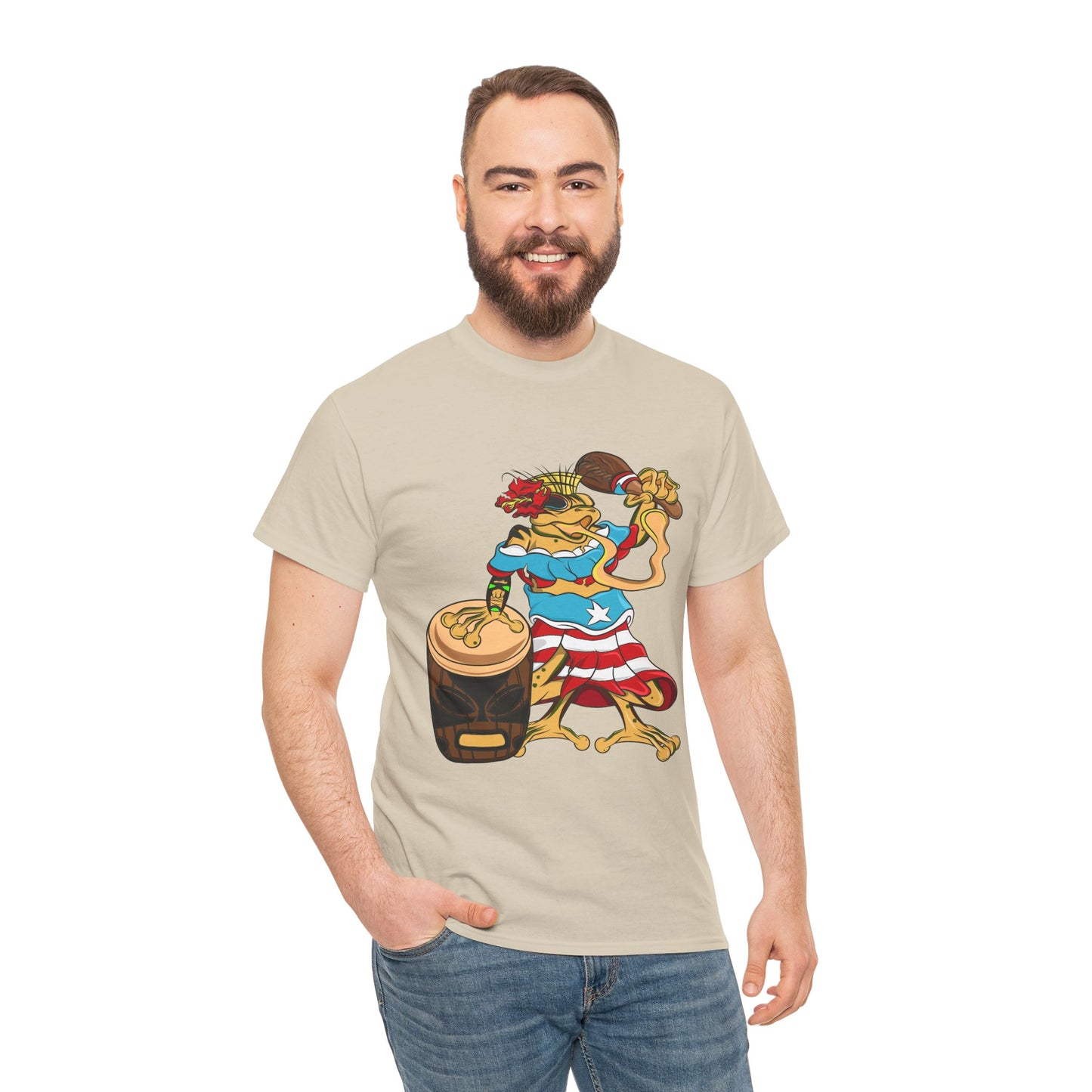 Unisex Heavy Cotton Tee - Puerto Rican Isabela Coqui