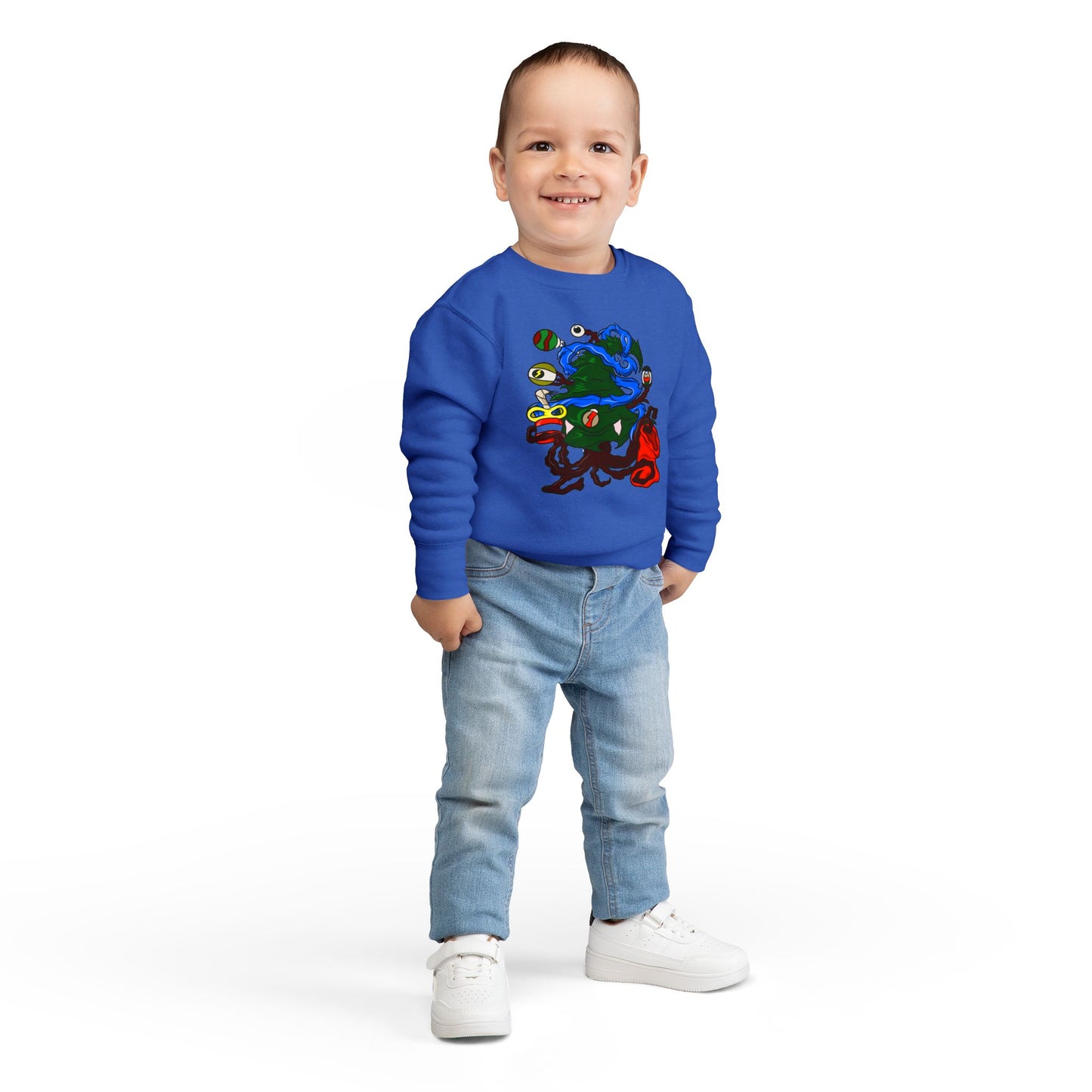 Toddler Sweatshirt - Christmas Tree Boss
