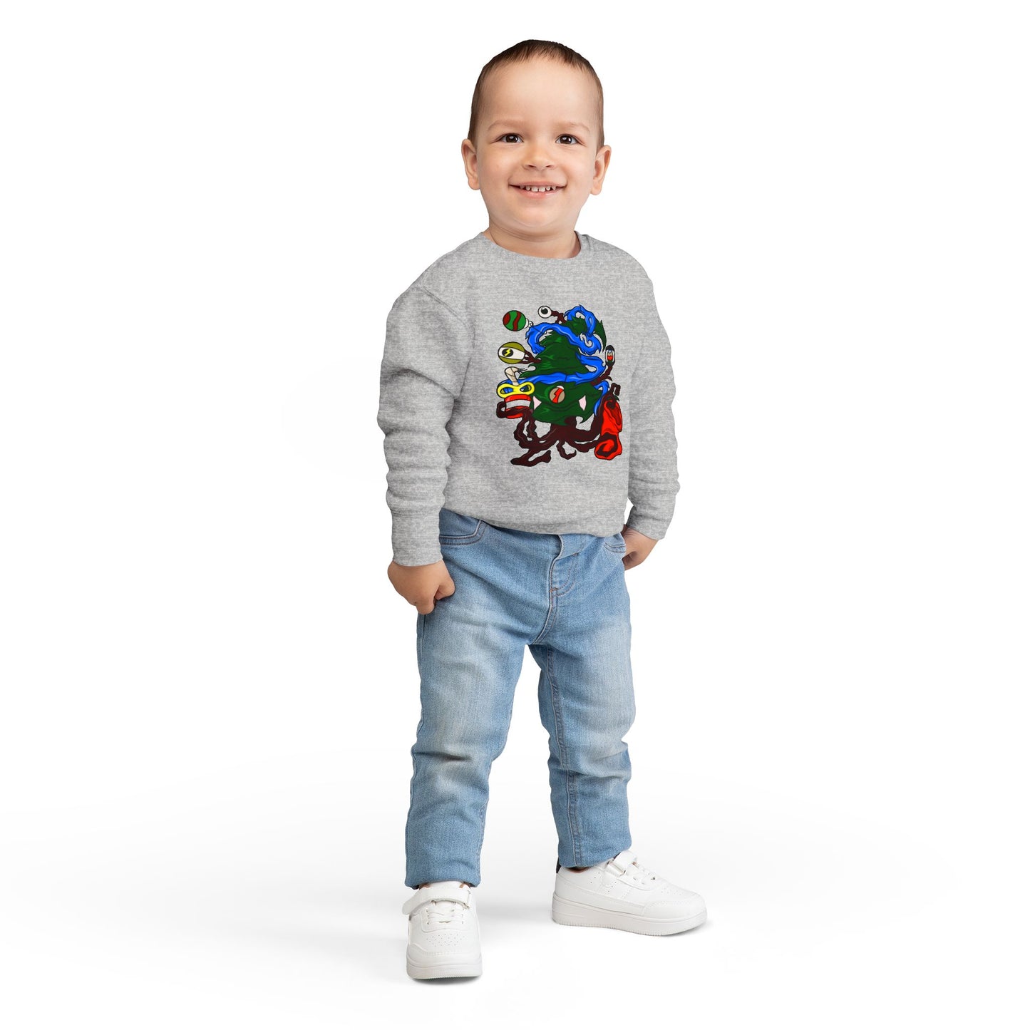 Toddler Sweatshirt - Christmas Tree Boss