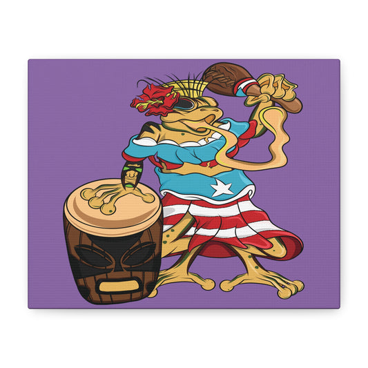 Purple Canvas Print - Puerto Rican Isabela Coqui