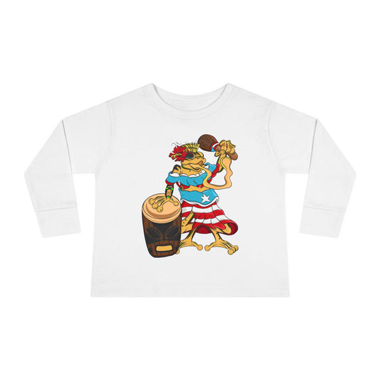 Toddler Long Sleeve Tee - Puerto Rican Isabella Coqui