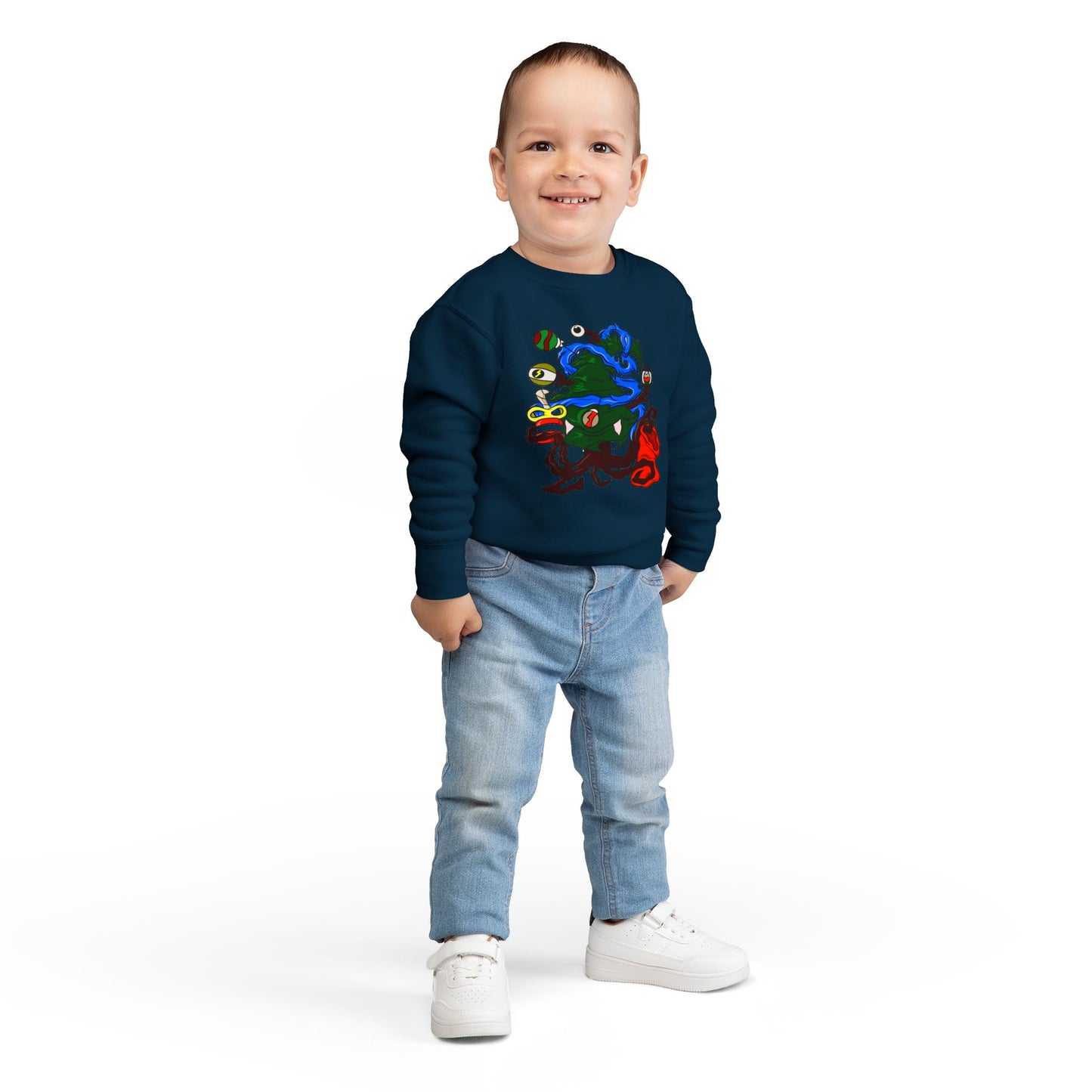 Toddler Sweatshirt - Christmas Tree Boss