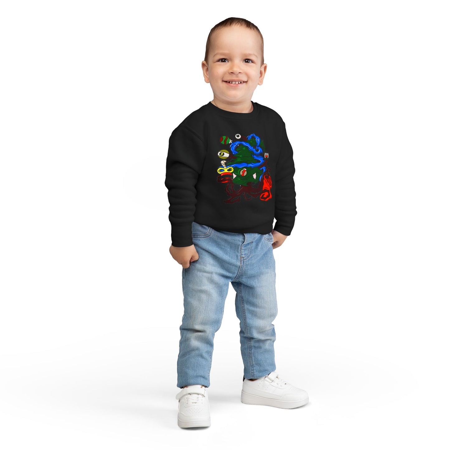 Toddler Sweatshirt - Christmas Tree Boss