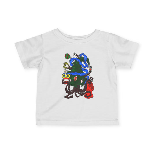 Infant Jersey Tee - Christmas Tree Boss