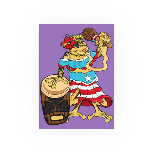 Satin or Matte Poster - Puerto Rican Isabela Coqui