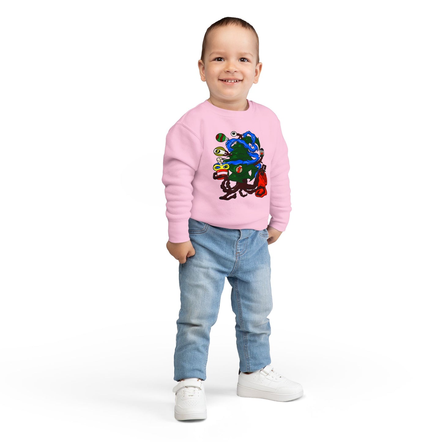 Toddler Sweatshirt - Christmas Tree Boss